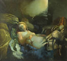Telemach Pilitsidis - "Inspiracja według El Greco" - 110 x 100 cm | olej | 1987